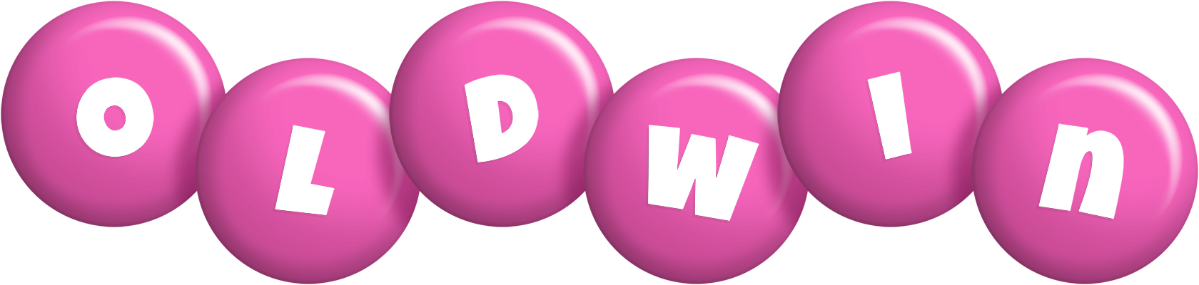 Oldwin candy-pink logo