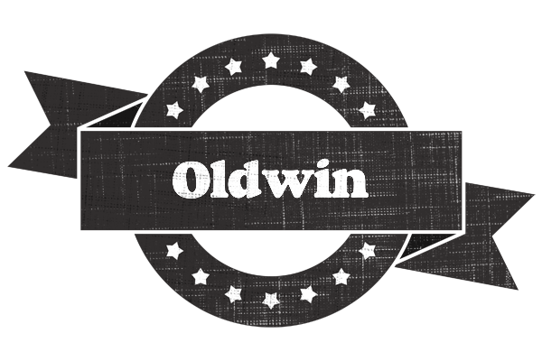 Oldwin grunge logo