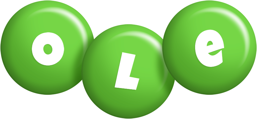 Ole candy-green logo