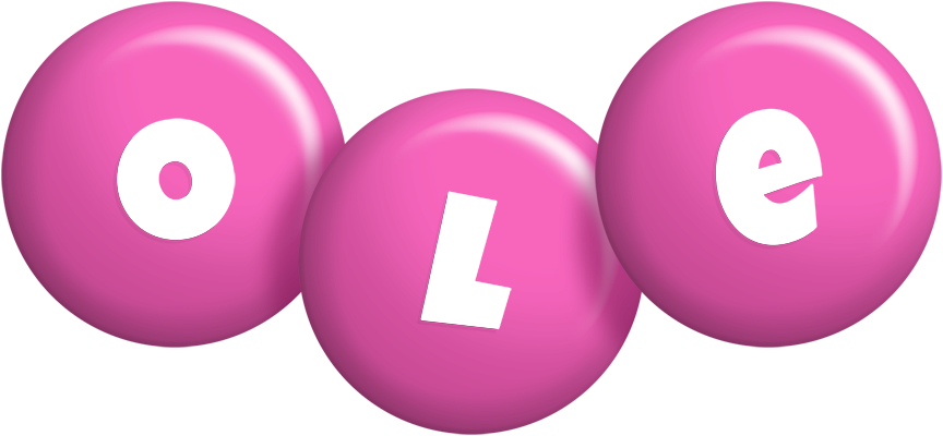 Ole candy-pink logo