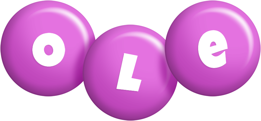Ole candy-purple logo