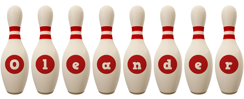 Oleander bowling-pin logo