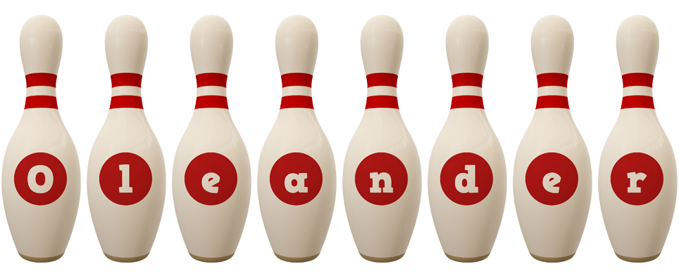 Oleander bowling-pin logo