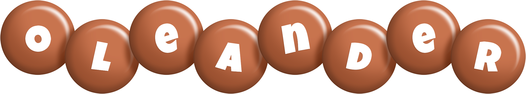 Oleander candy-brown logo