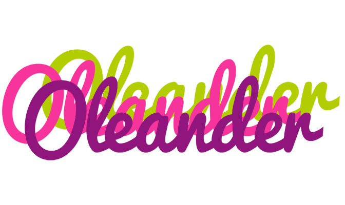 Oleander flowers logo