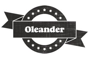 Oleander grunge logo