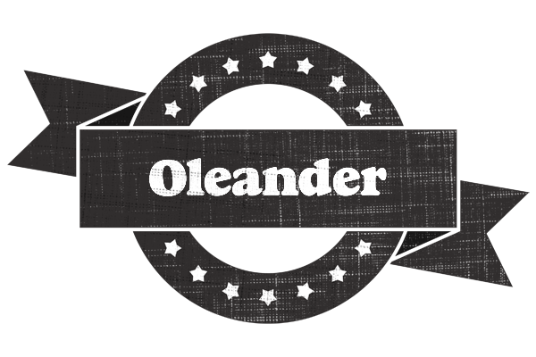 Oleander grunge logo