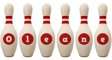 Oleane bowling-pin logo