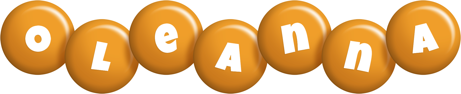 Oleanna candy-orange logo