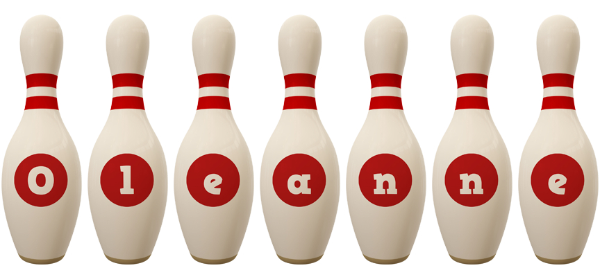 Oleanne bowling-pin logo