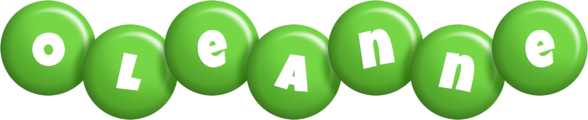 Oleanne candy-green logo