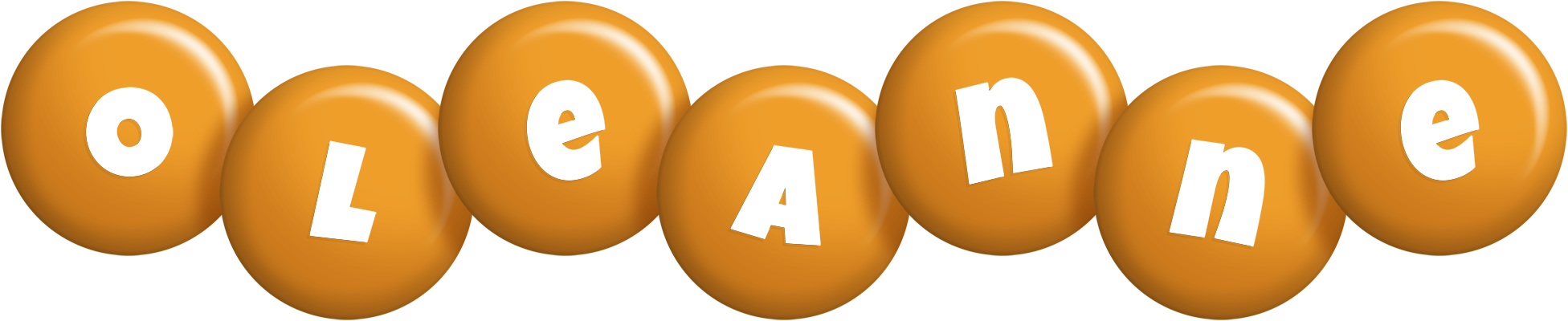 Oleanne candy-orange logo