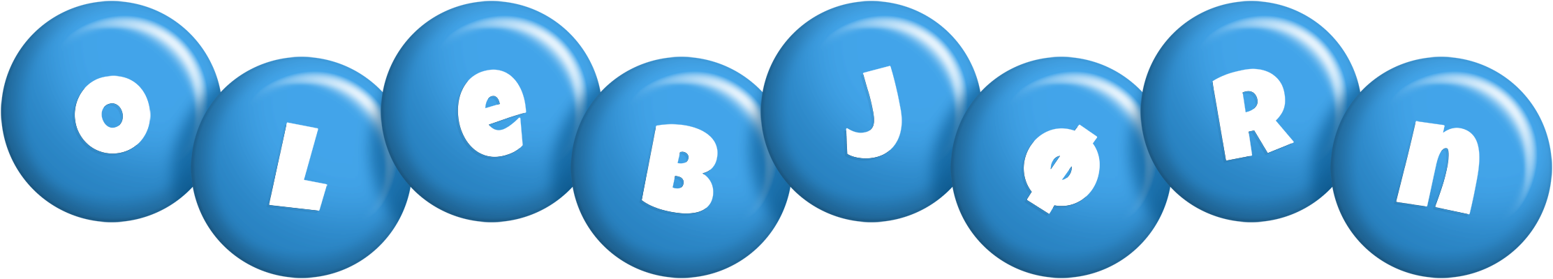 Olebjørn candy-blue logo