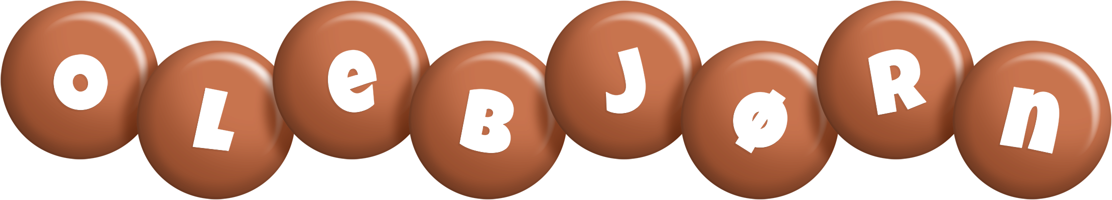 Olebjørn candy-brown logo