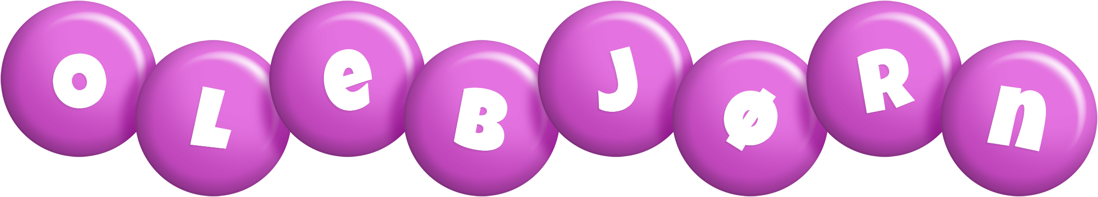 Olebjørn candy-purple logo