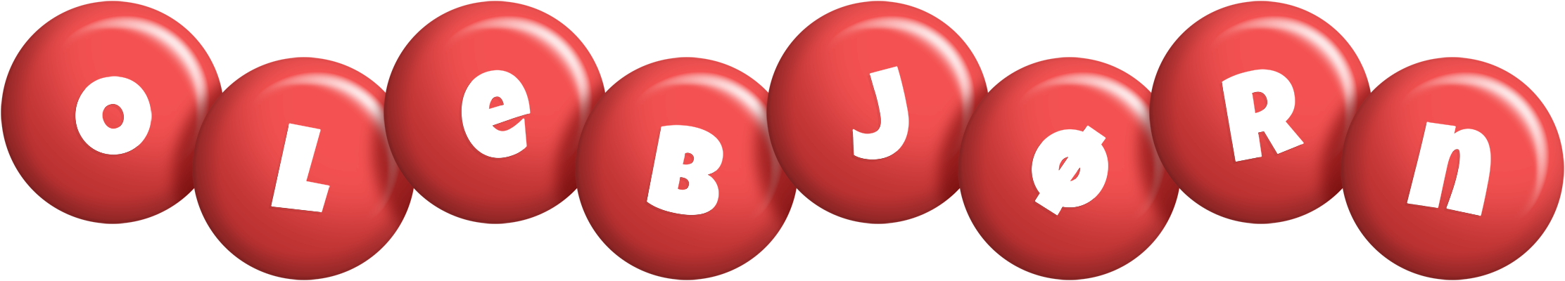 Olebjørn candy-red logo
