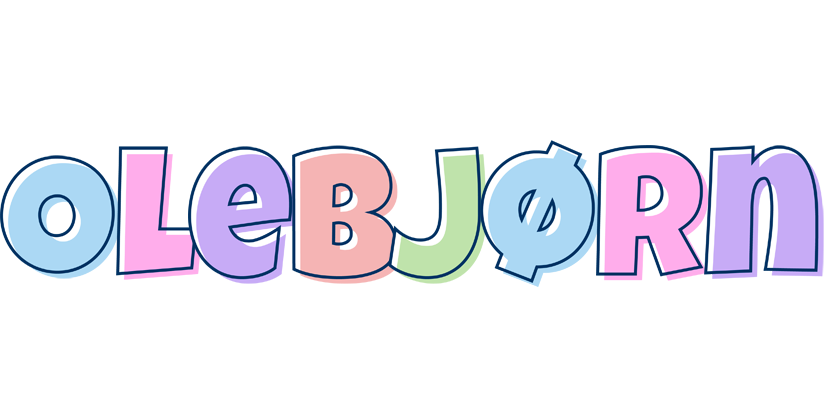 Olebjørn pastel logo