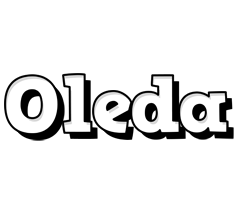 Oleda snowing logo