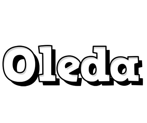Oleda snowing logo