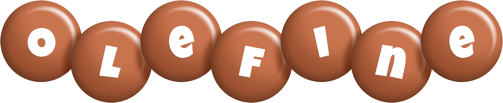 Olefine candy-brown logo