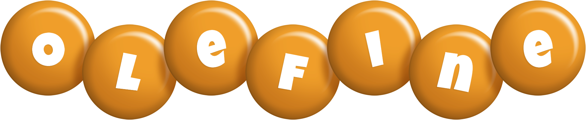Olefine candy-orange logo