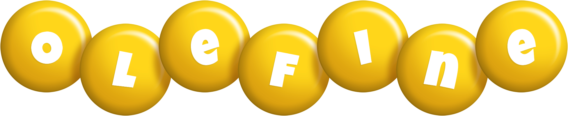 Olefine candy-yellow logo