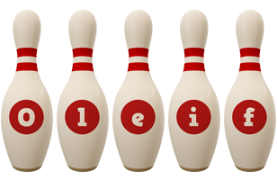 Oleif bowling-pin logo