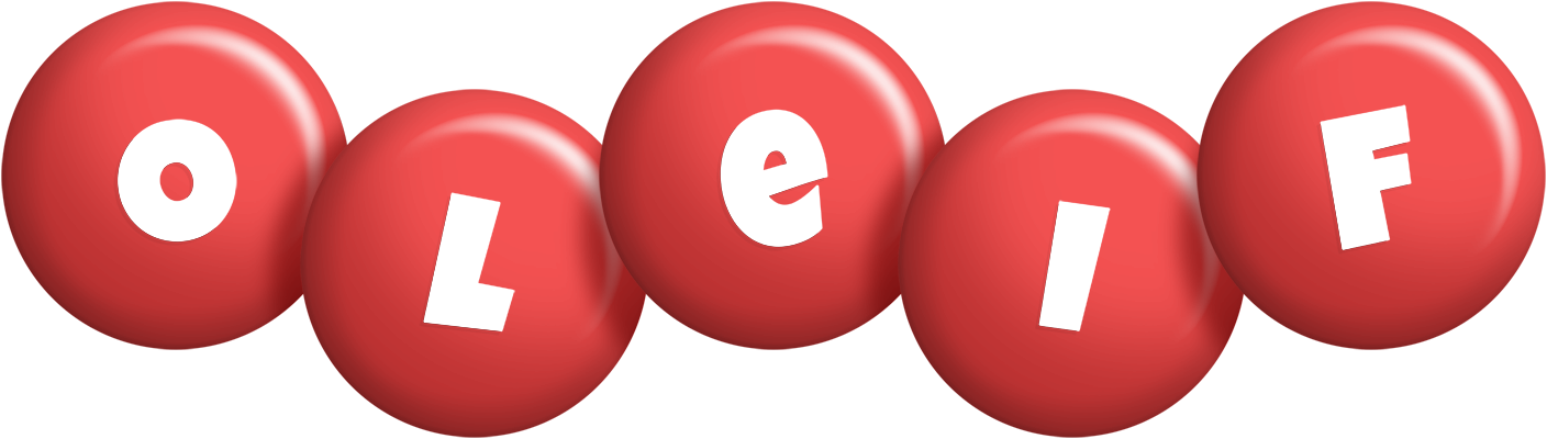 Oleif candy-red logo