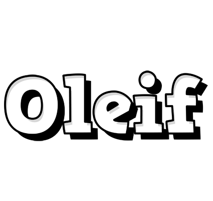 Oleif snowing logo