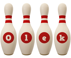 Olek bowling-pin logo