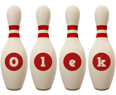 Olek bowling-pin logo