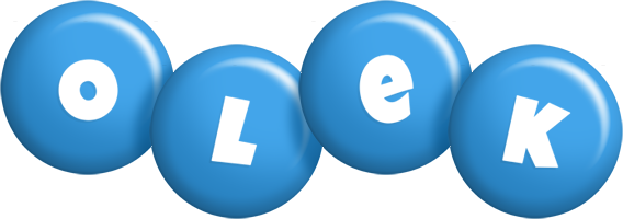 Olek candy-blue logo