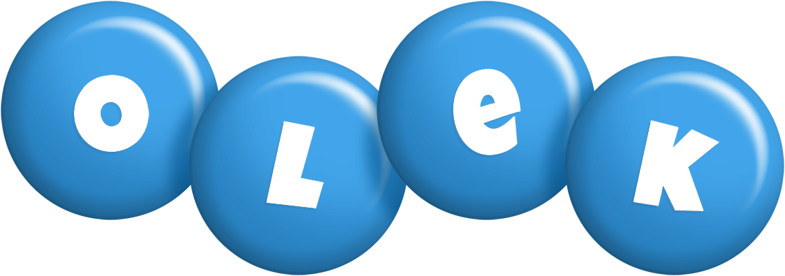 Olek candy-blue logo