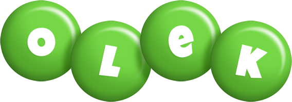 Olek candy-green logo