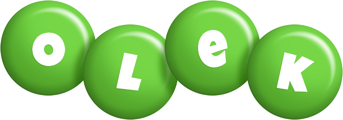 Olek candy-green logo