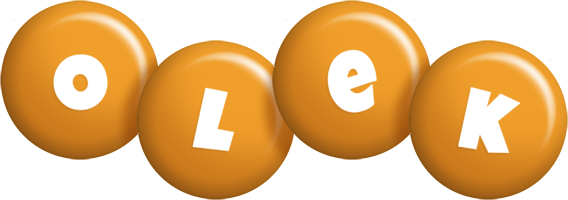Olek candy-orange logo