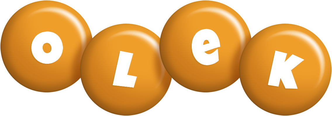 Olek candy-orange logo
