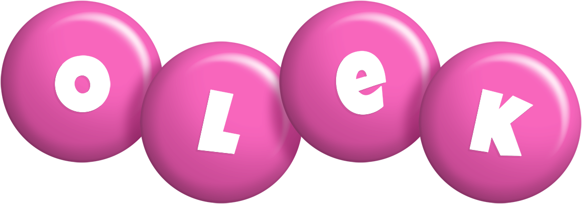 Olek candy-pink logo