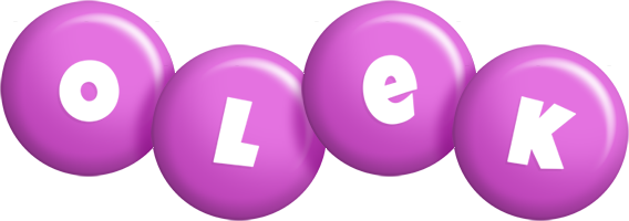 Olek candy-purple logo