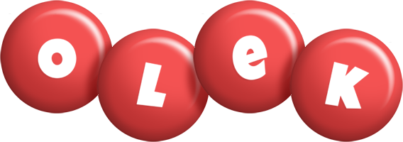Olek candy-red logo