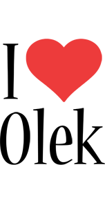 Olek i-love logo