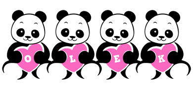 Olek love-panda logo