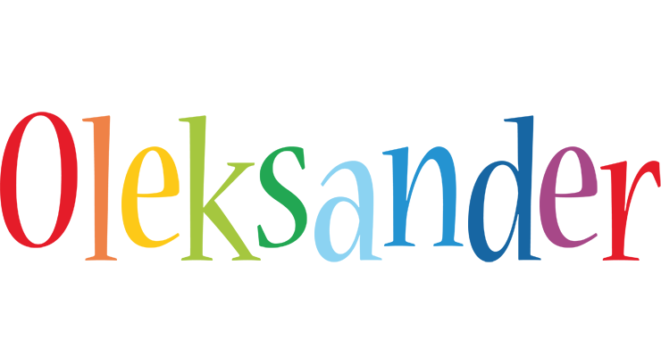 Oleksander birthday logo