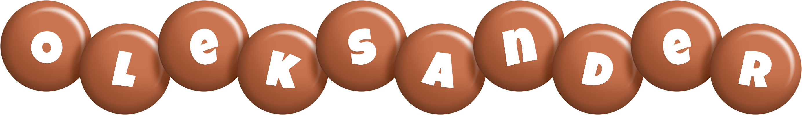 Oleksander candy-brown logo