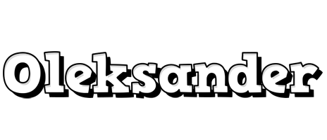 Oleksander snowing logo