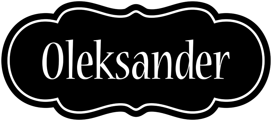 Oleksander welcome logo