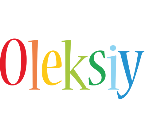 Oleksiy birthday logo