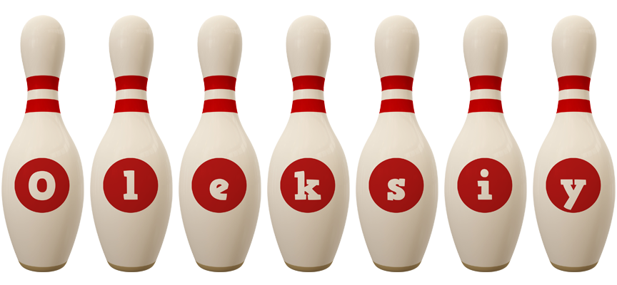 Oleksiy bowling-pin logo