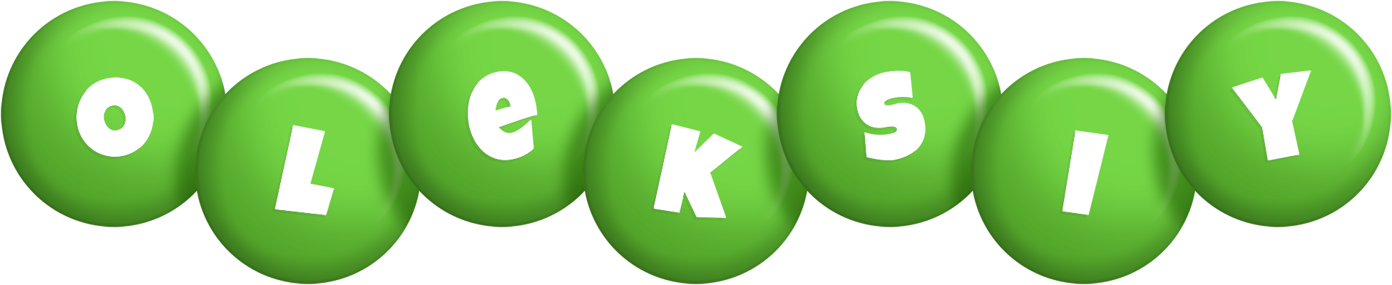 Oleksiy candy-green logo