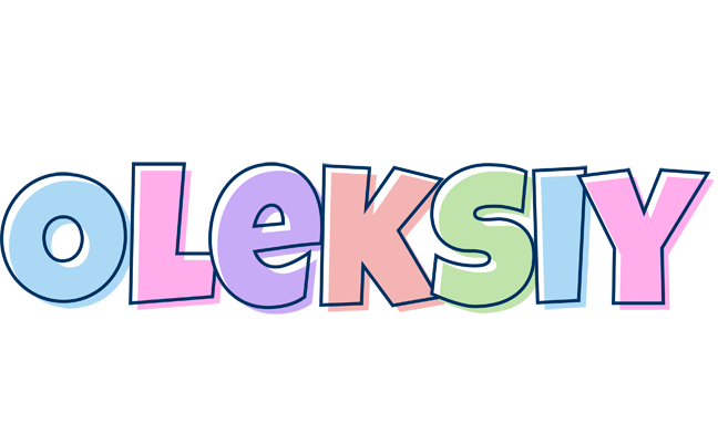Oleksiy pastel logo